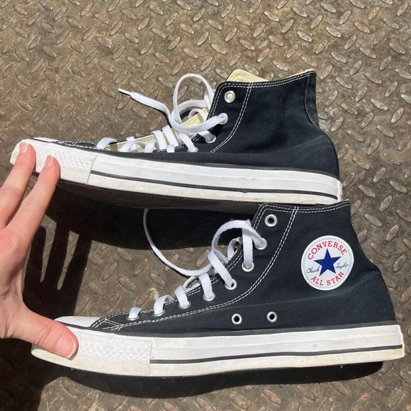 Converse black high tops - Picture 3 of 6